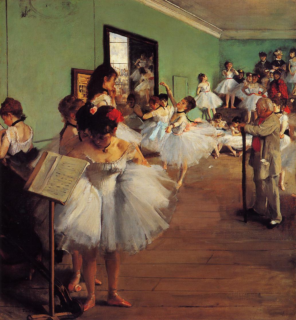 The Dance Class (1874) - Edgar Degas Tablo