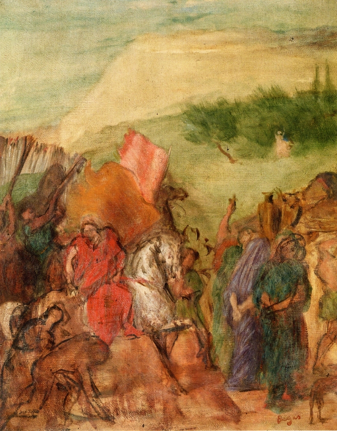 The Daughter of Jephtha (study) (1859) - Edgar Degas Tablo