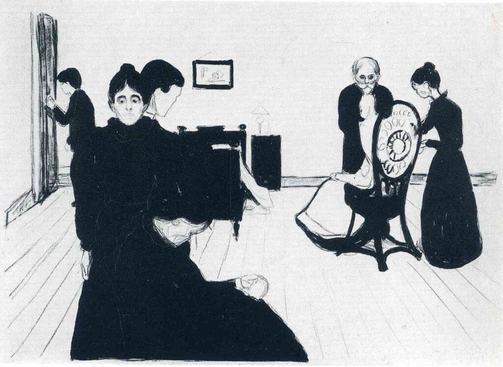 The Death Chamber (1896) - Edvard Munch Tablo