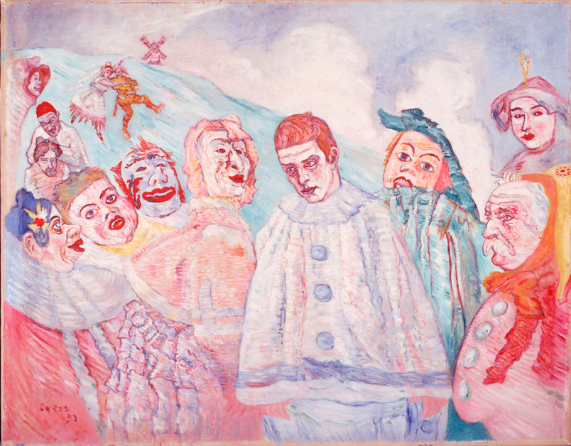 The Despair of Pierrot or Pierrot in Despair (second version) (1910) - James Ensor Tablo