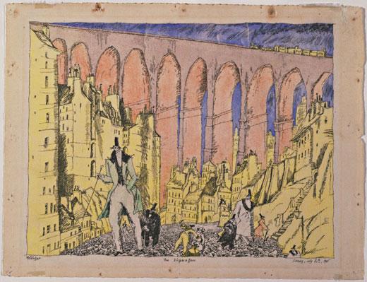 The Disparagers (1911) - Lyonel Feininger Tablo