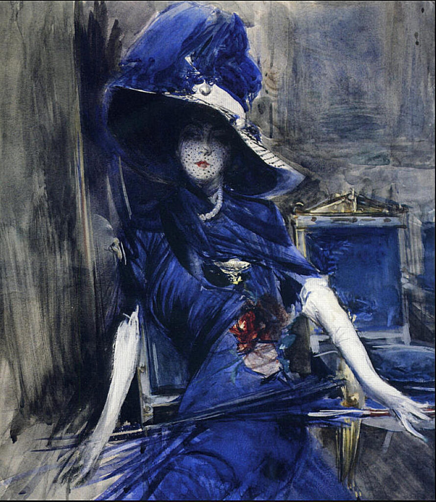 The Divine in Blue (1905) – Giovanni Boldini Tablo