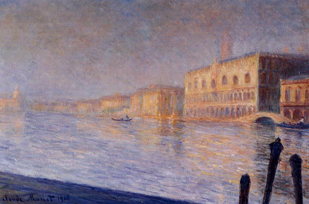 The Doges' Palace (1908) - Claude Monet Tablo