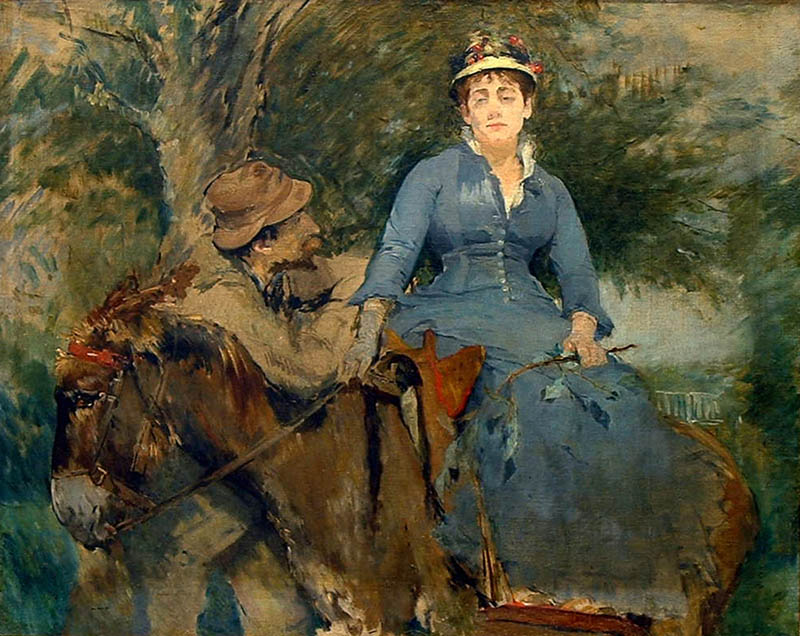 The Donkey Ride (1880) - Eva Gonzalès Tablo