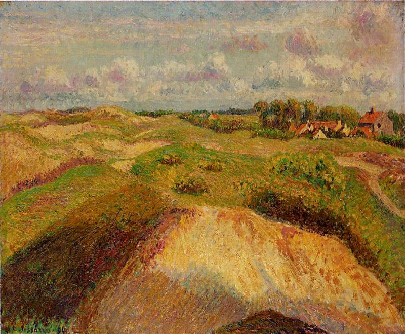 The Dunes at Knocke, Belgium (1902) - Camille Pissarro Tablo