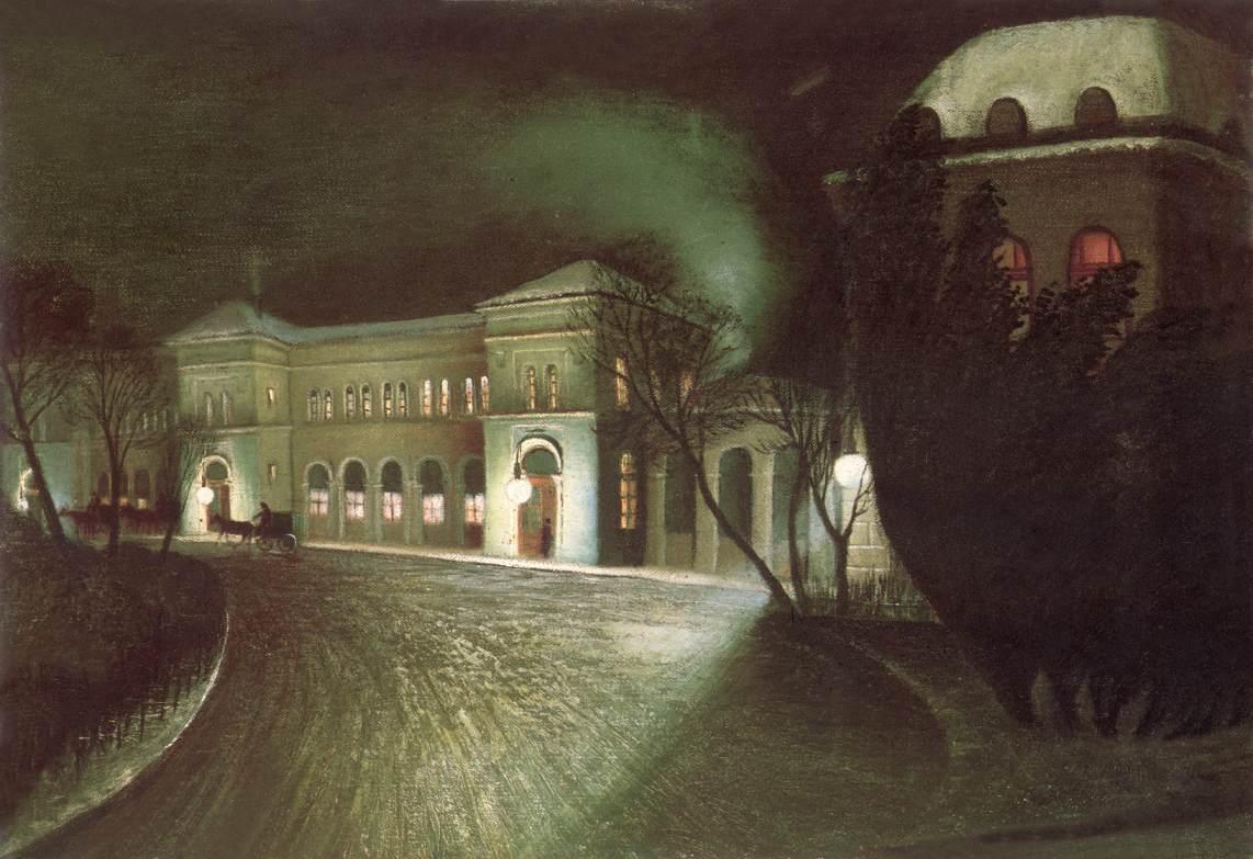 The Eastern Railway Station at Night (1902) - Tivadar Kosztka Csontváry Tablo