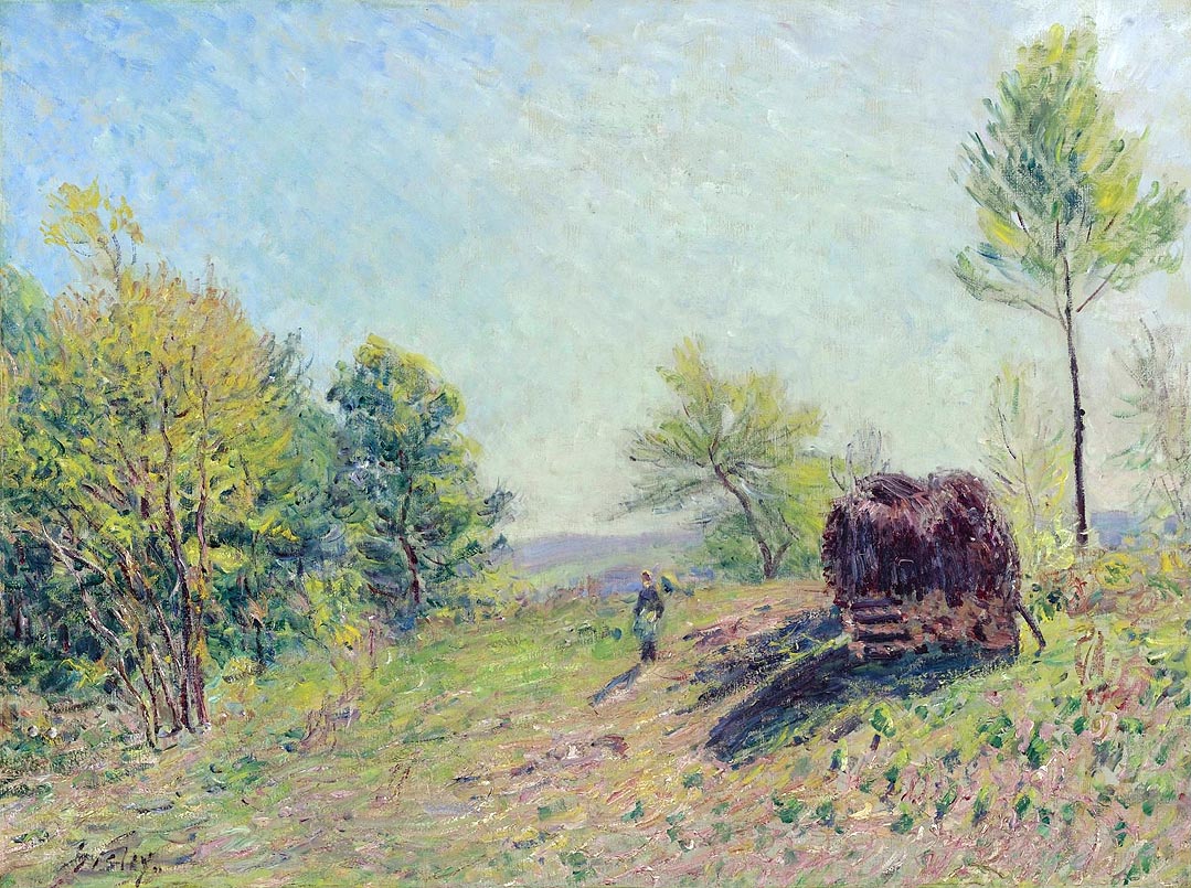 The Edge of the Forest (1886) - Alfred Sisley Tablo