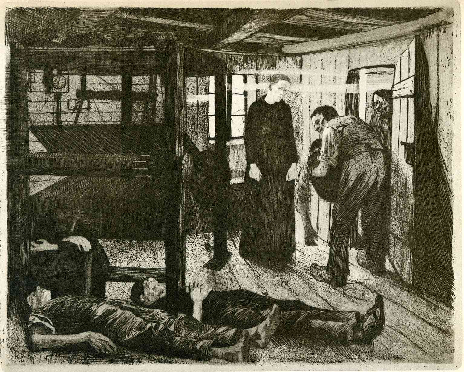 The End (1897) - Käthe Kollwitz Tablo