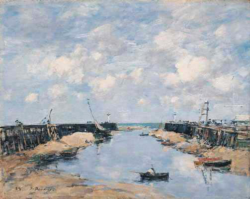 The Entrance (1865) - Eugène Boudin Tablo