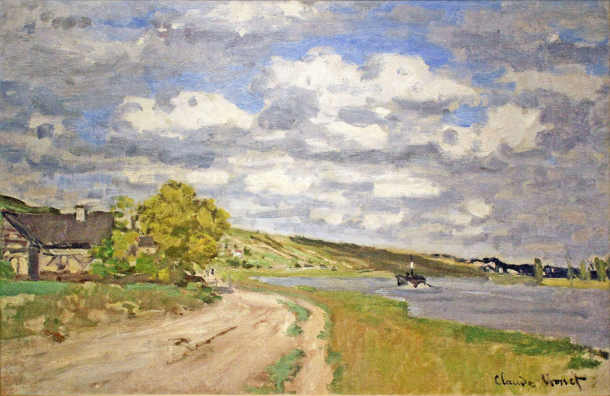The Estuary of the Siene (1868) - Claude Monet Tablo