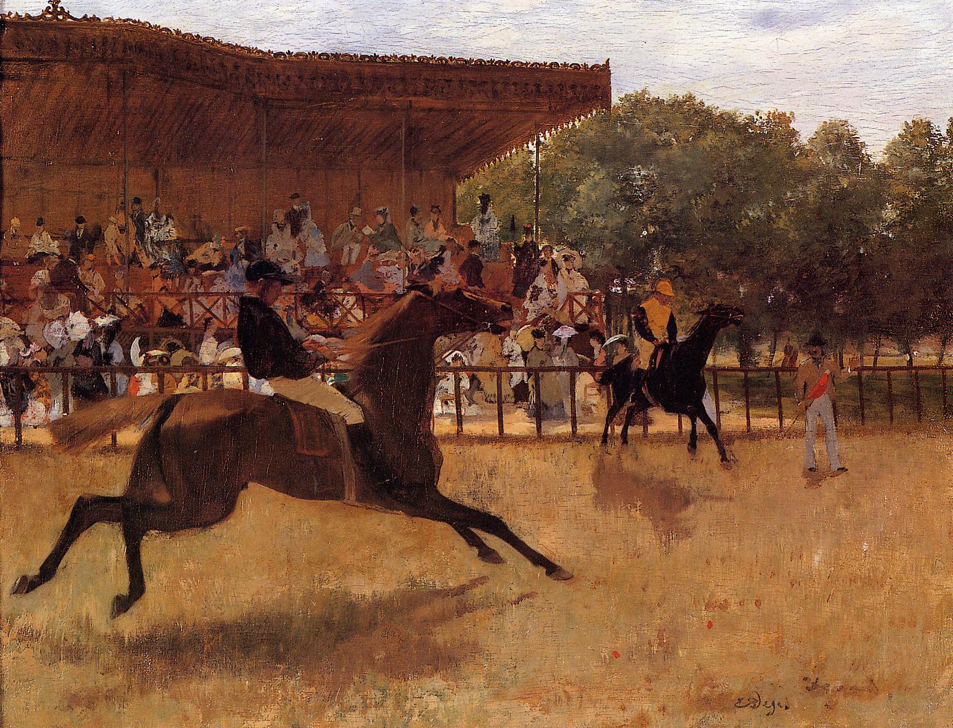 The False Start (1869) - Edgar Degas Tablo