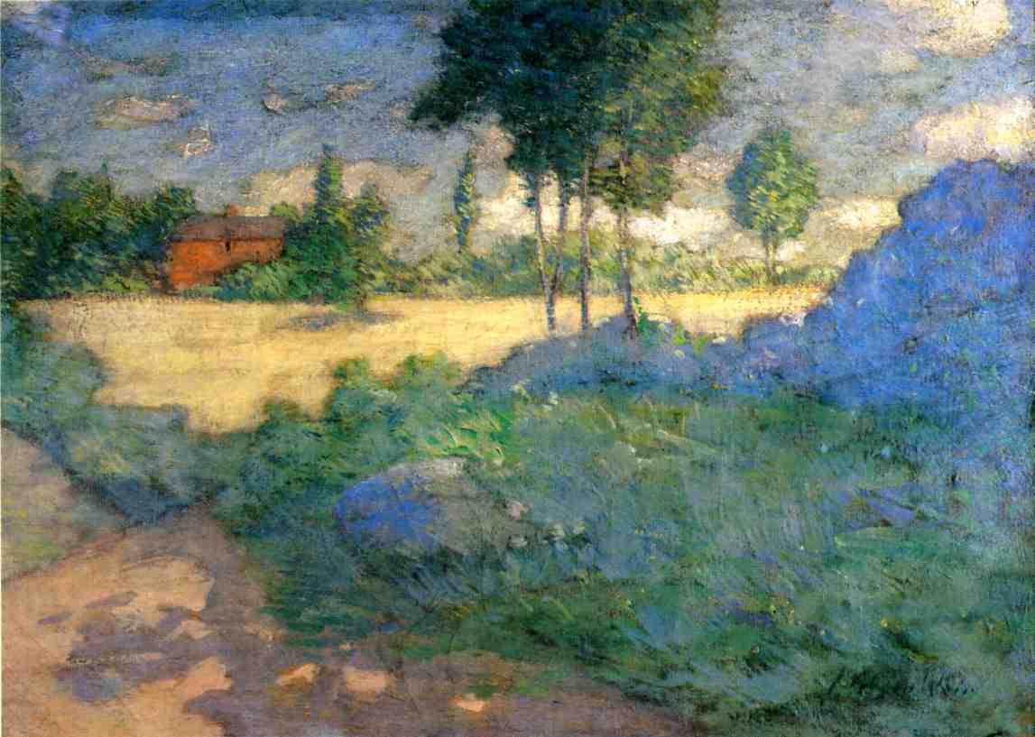 The Farmer's Lawn (1880) - Julian Alden Weir Tablo