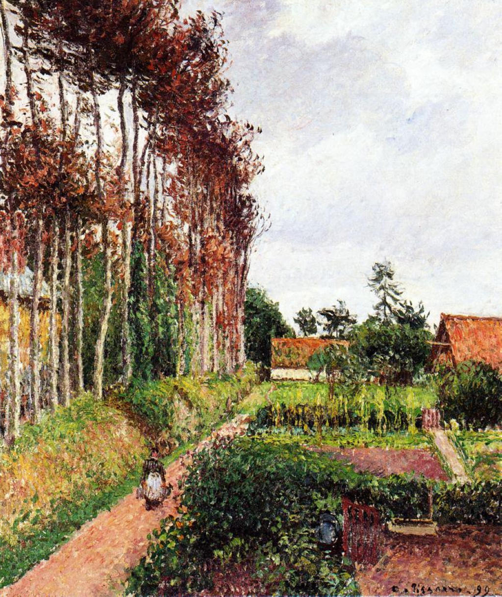 The Field by the Ango Inn, Varengeville (1899) - Camille Pissarro Tablo