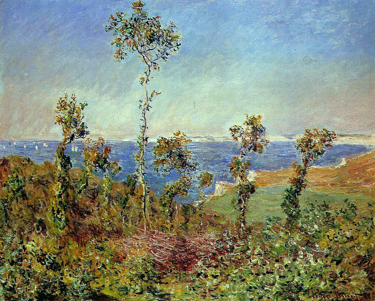 The Fonds at Varengeville (1882) - Claude Monet Tablo