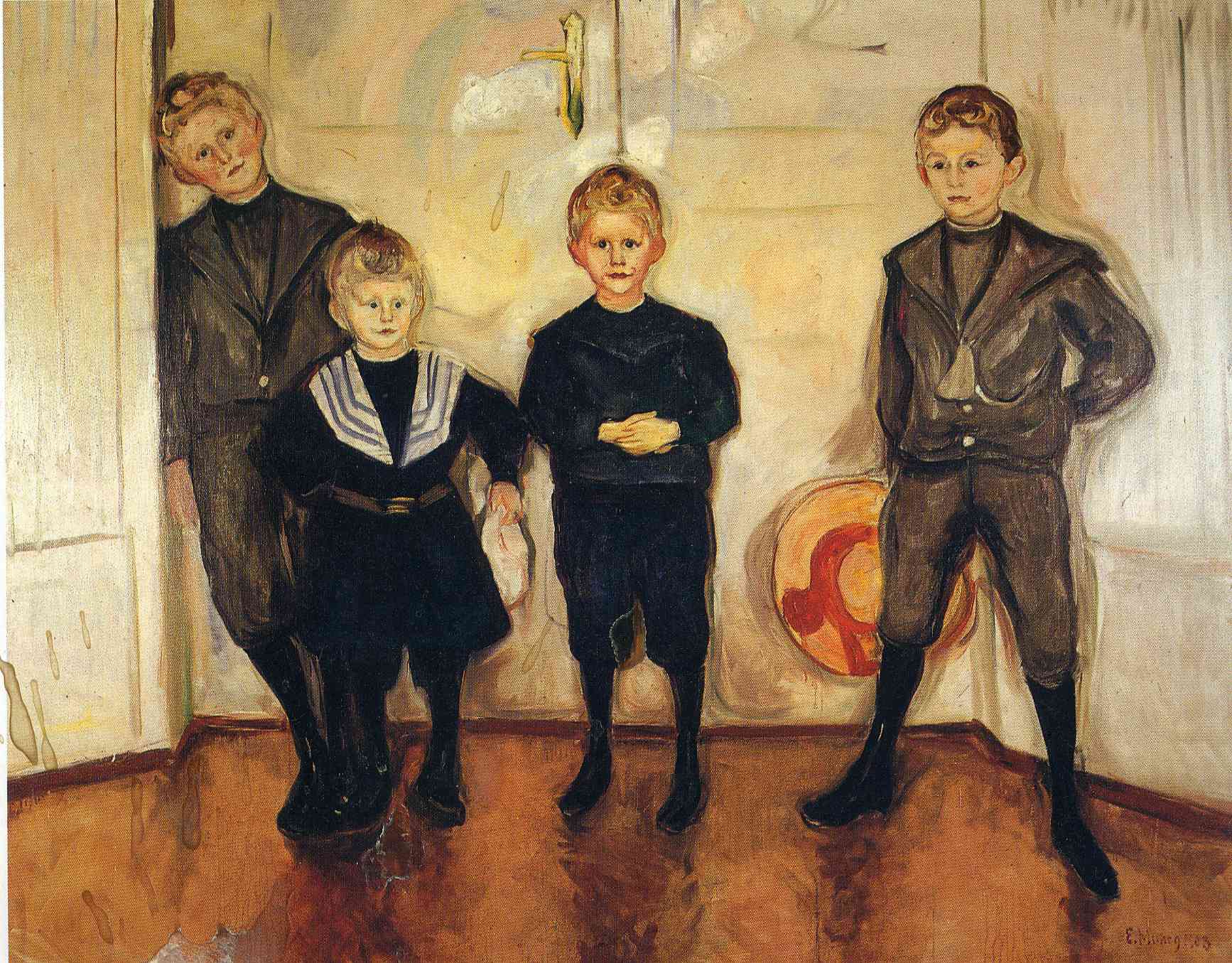 The Four Sons of Dr. Linde (1903) - Edvard Munch Tablo