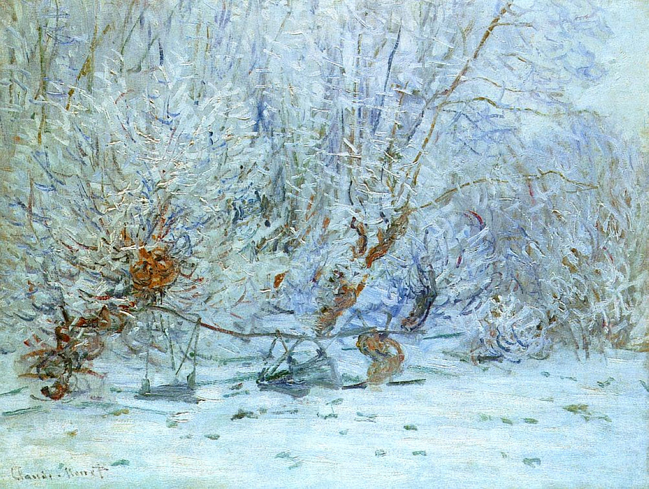 The Frost (1885) - Claude Monet Tablo