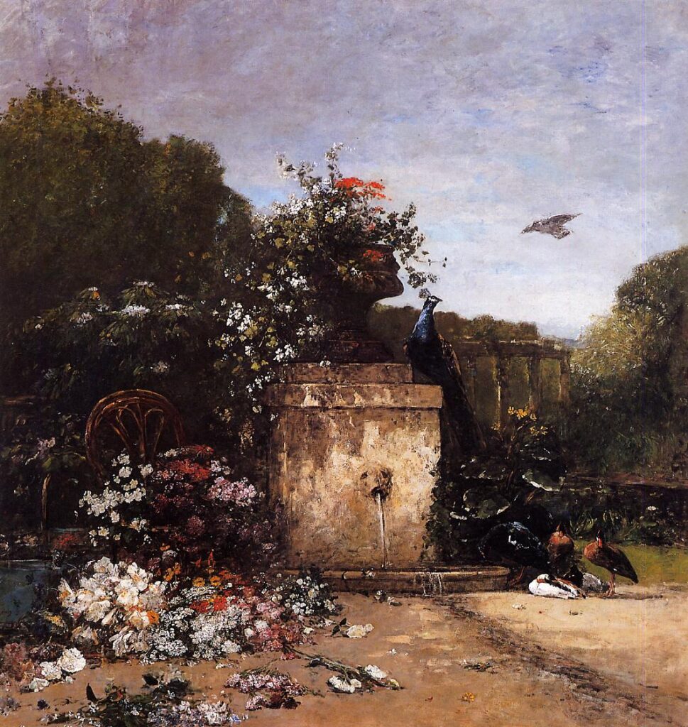 The Garden (1869) – Eugène Boudin Tablo