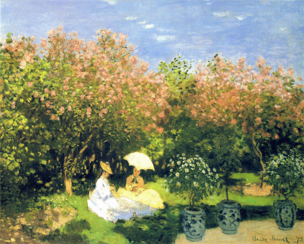 The Garden (1872) – Claude Monet Tablo