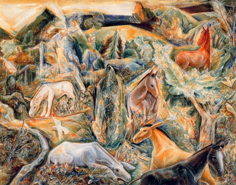The Garden of Asses II (1939) - Albert Bloch Tablo