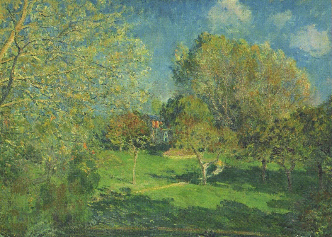 The Garden of Hoschede, Montgeron (1881) - Alfred Sisley Tablo