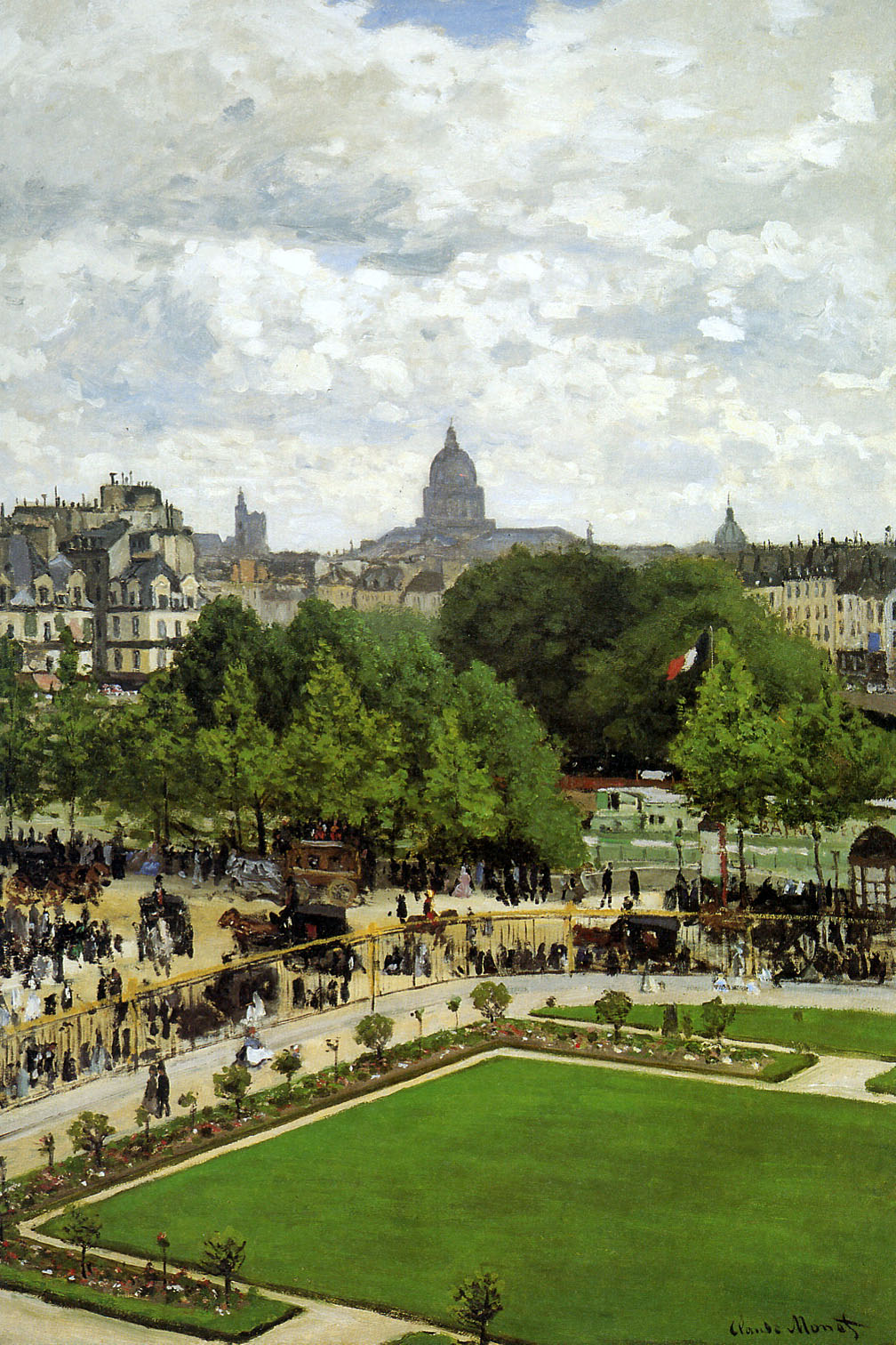 The Garden of the Princess (1867) - Claude Monet Tablo
