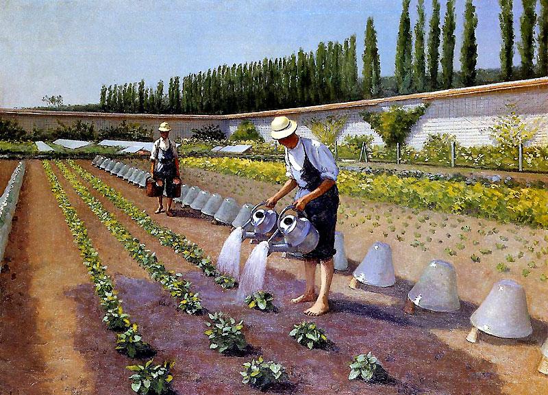 The Gardeners (1875) - Gustave Caillebotte Tablo