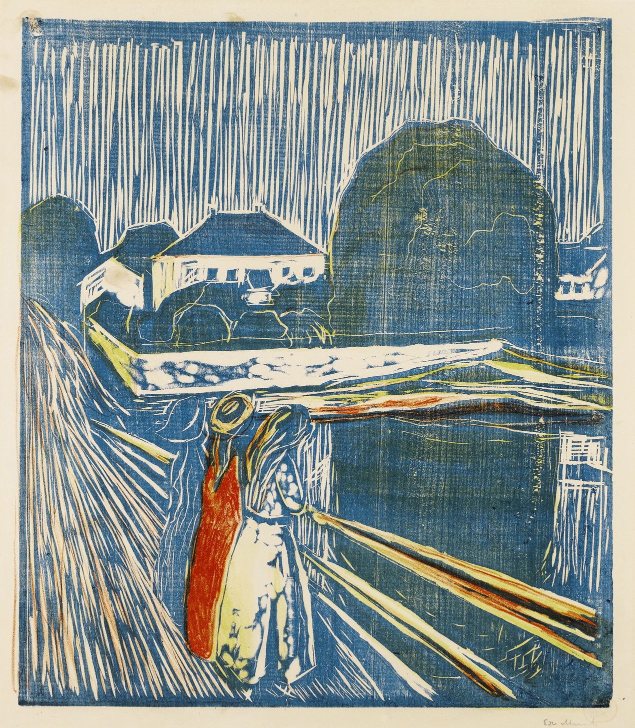 The Girls on the Bridge (1918) - Edvard Munch Tablo