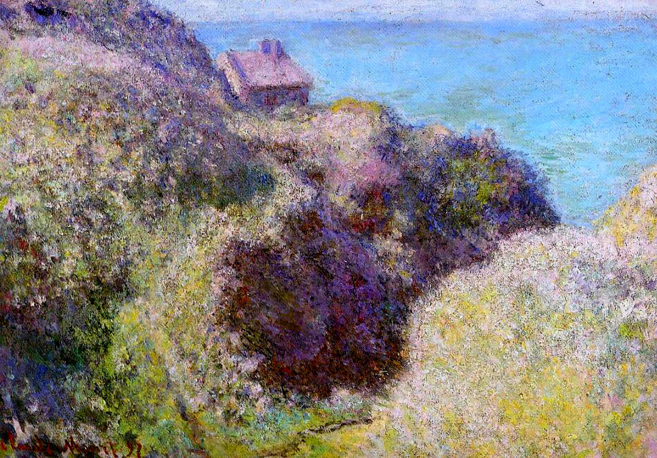 The Gorge at Varengeville, Late Afternoon (1897) - Claude Monet Tablo
