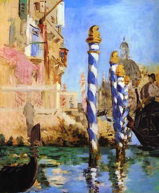 The Grand Canal (1875) - Edouard Manet Tablo