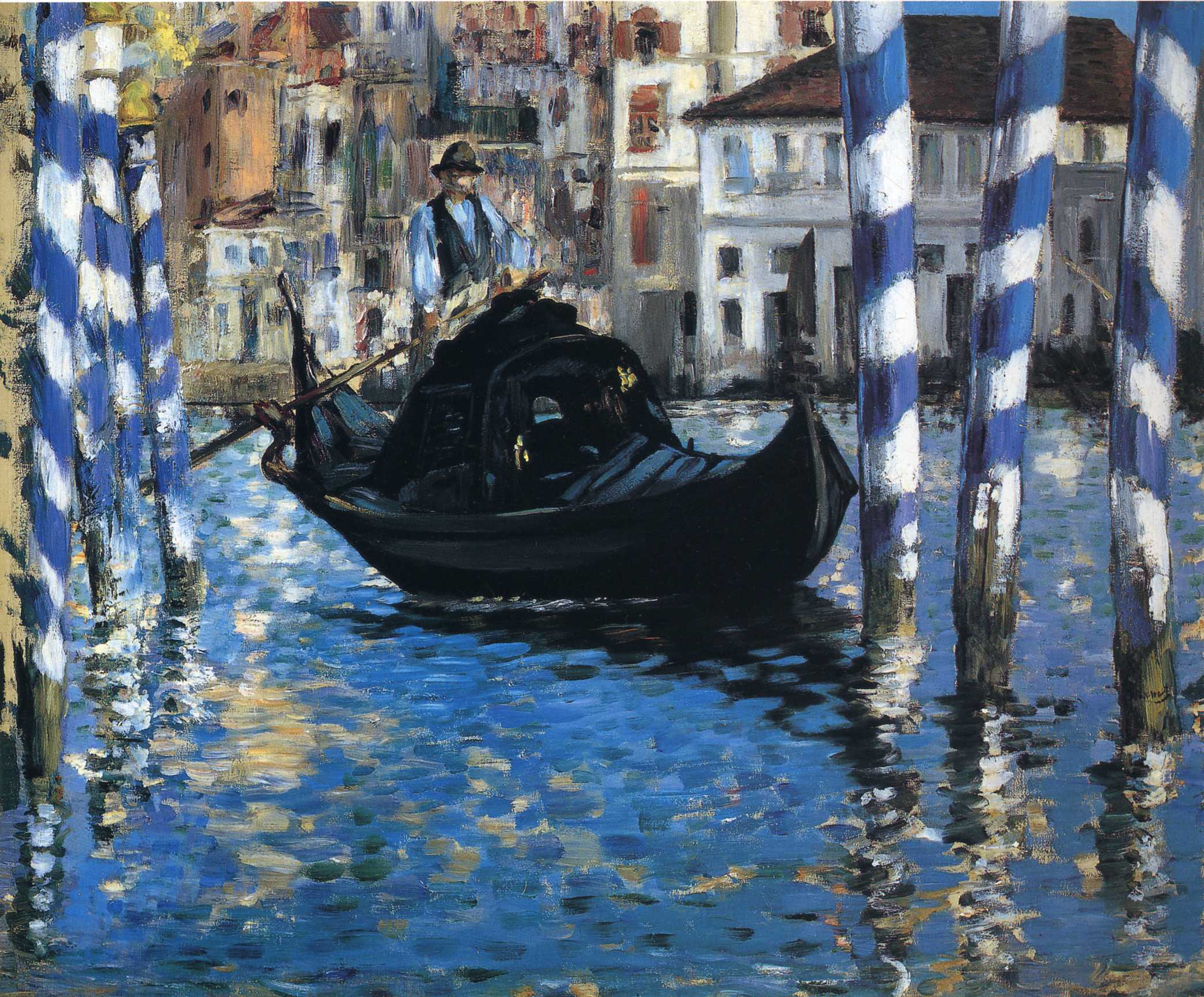 The Grand Canal of Venice (Blue Venice) (1875) - Edouard Manet Tablo
