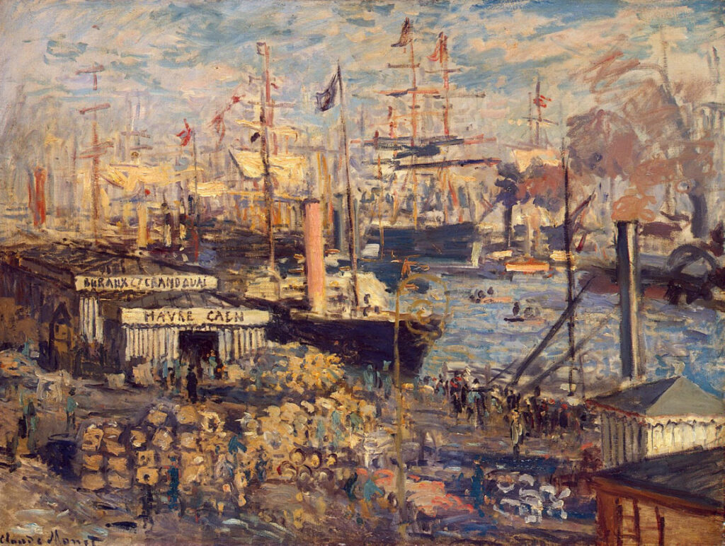 The Grand Dock at Le Havre (1872) - Claude Monet Tablo