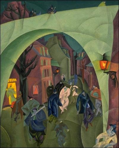 The Green Bridge II (1916) - Lyonel Feininger Tablo