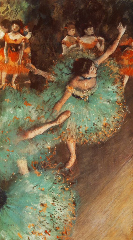 The Green Dancer (1879) - Edgar Degas Tablo