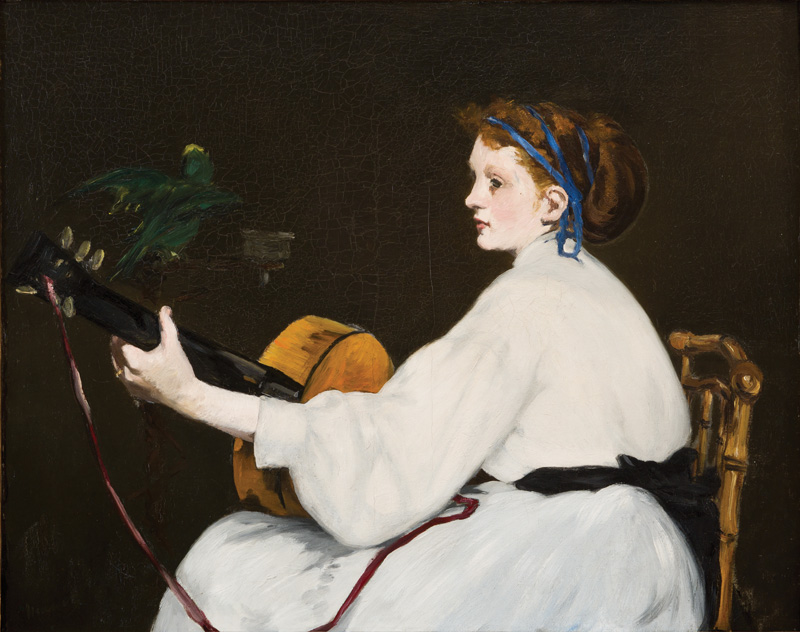 The Guitar Player (1866) - Edouard Manet Tablo