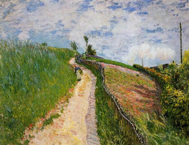 The Hill Path, Ville d Avray (1879) - Alfred Sisley Tablo