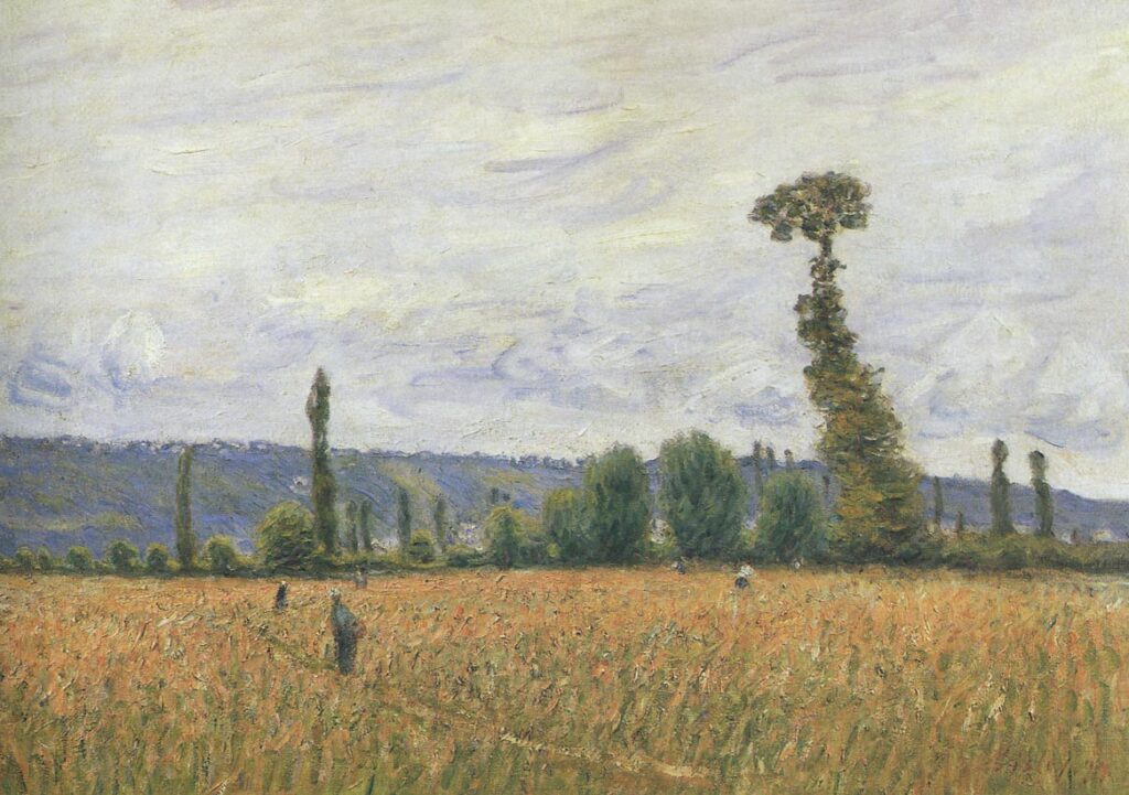 The Hills of La Bouille (1894) - Alfred Sisley Tablo