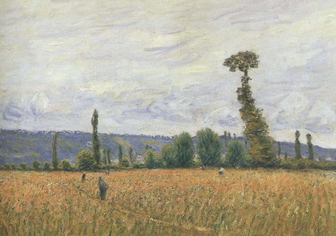 The Hills of La Bouille (1894) - Alfred Sisley Tablo