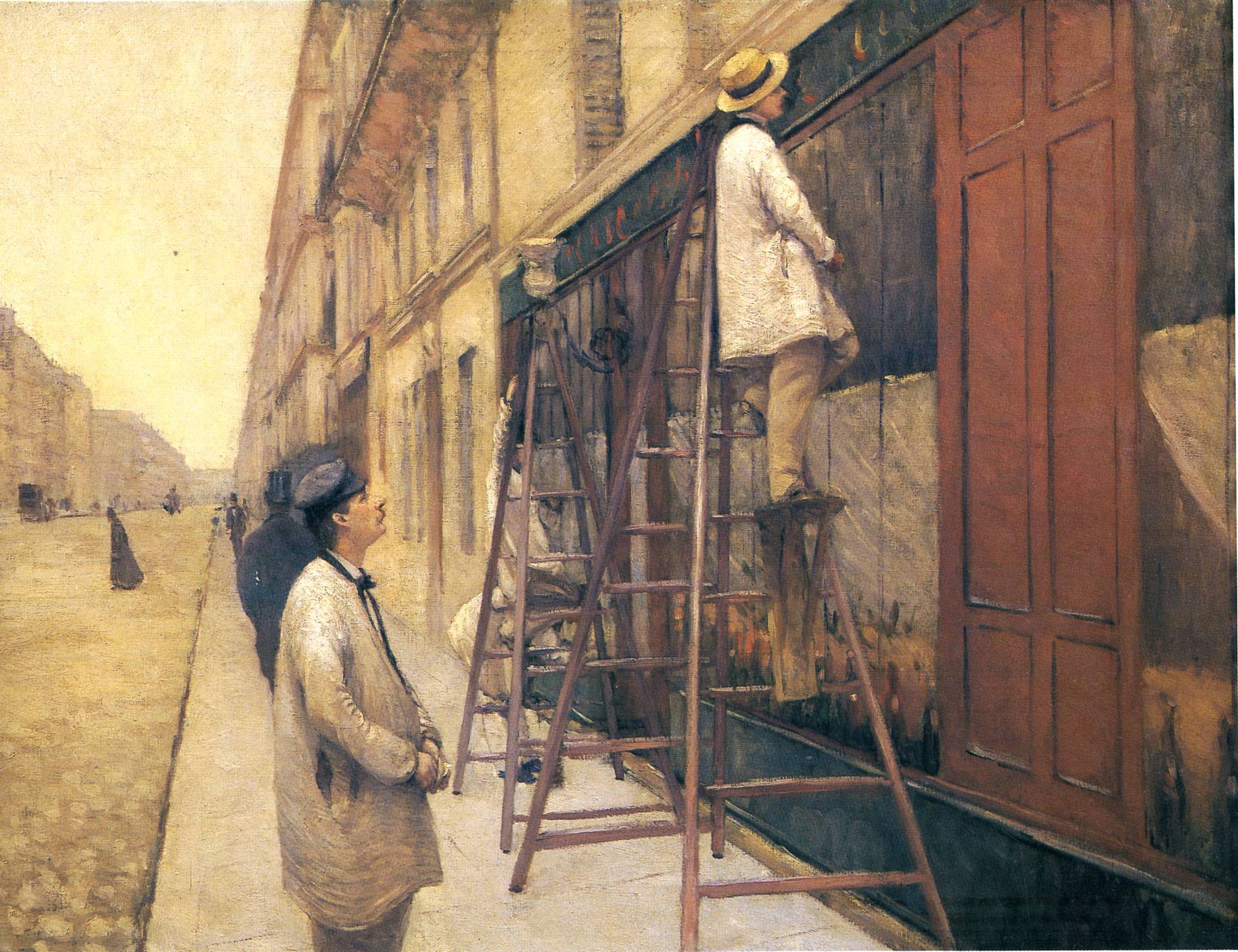 The House Painters (1877) - Gustave Caillebotte Tablo