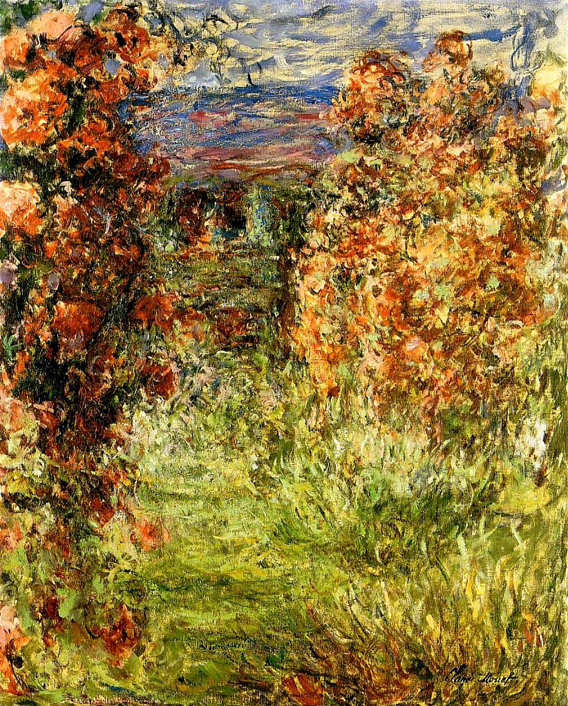 The House among the Roses 2 (1925) - Claude Monet Tablo