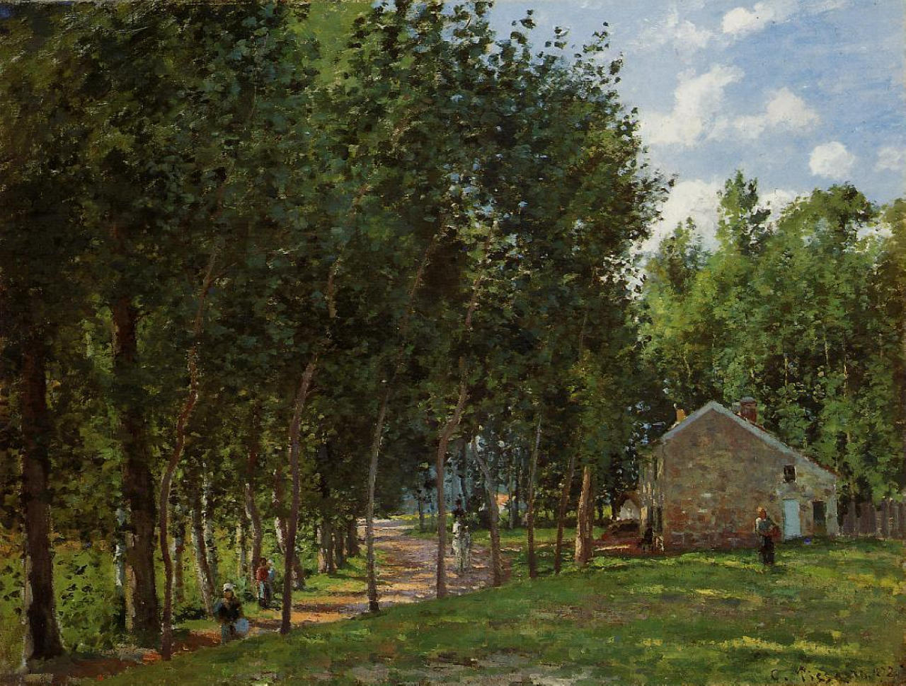The House in the Forest (1872) - Camille Pissarro Tablo