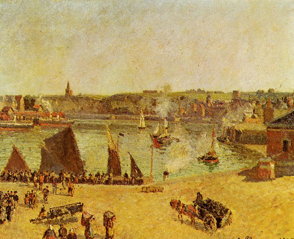 The Inner Harbor, Dieppe (1902) – Camille Pissarro Tablo