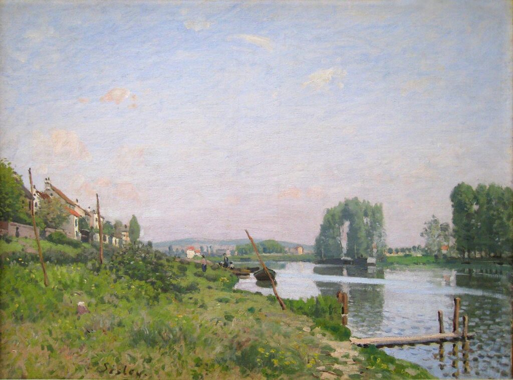 The Island of Saint Denis (1872) - Alfred Sisley Tablo