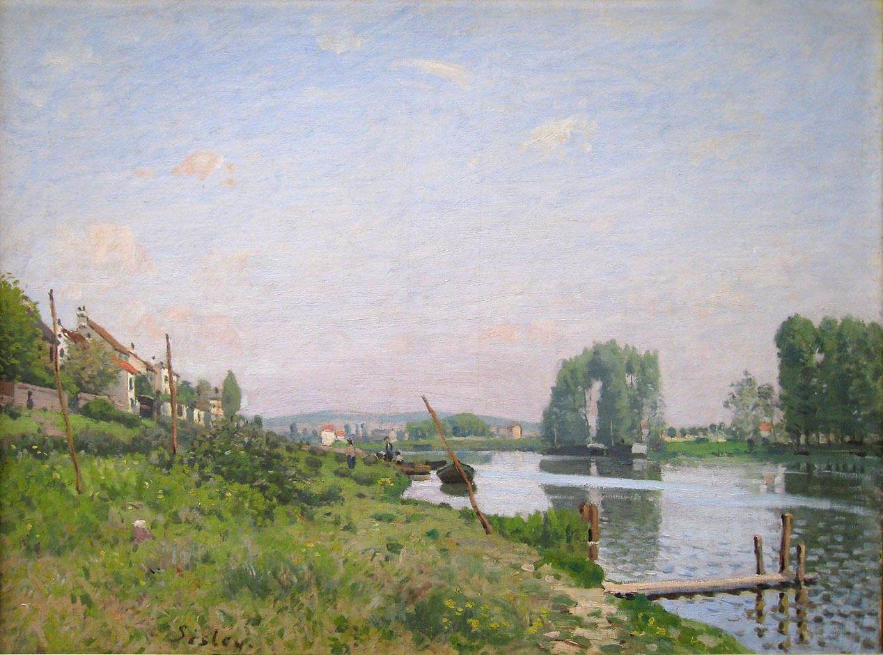The Island of Saint Denis (1872) - Alfred Sisley Tablo
