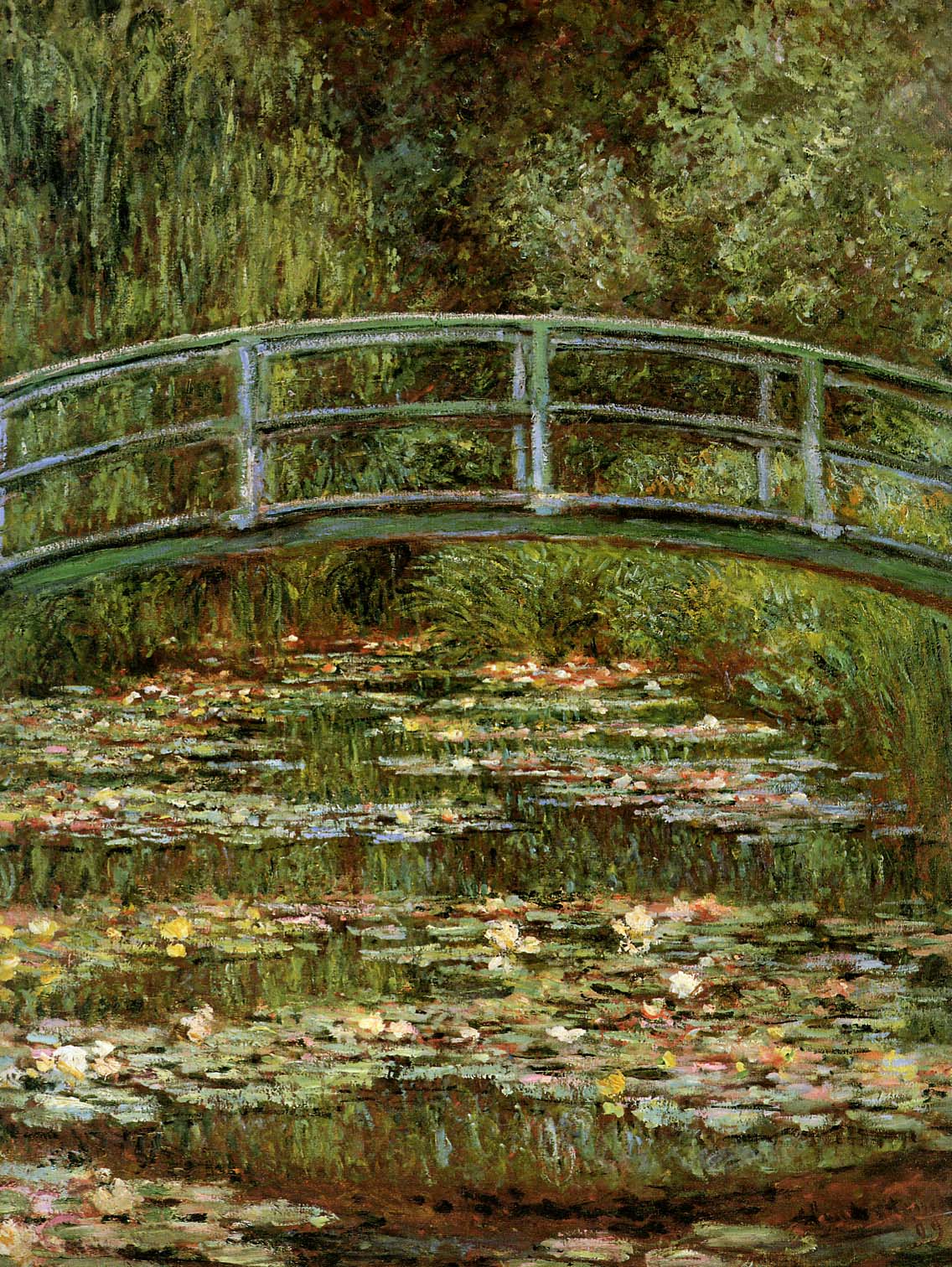 The Japanese Bridge (1899) - Claude Monet Tablo
