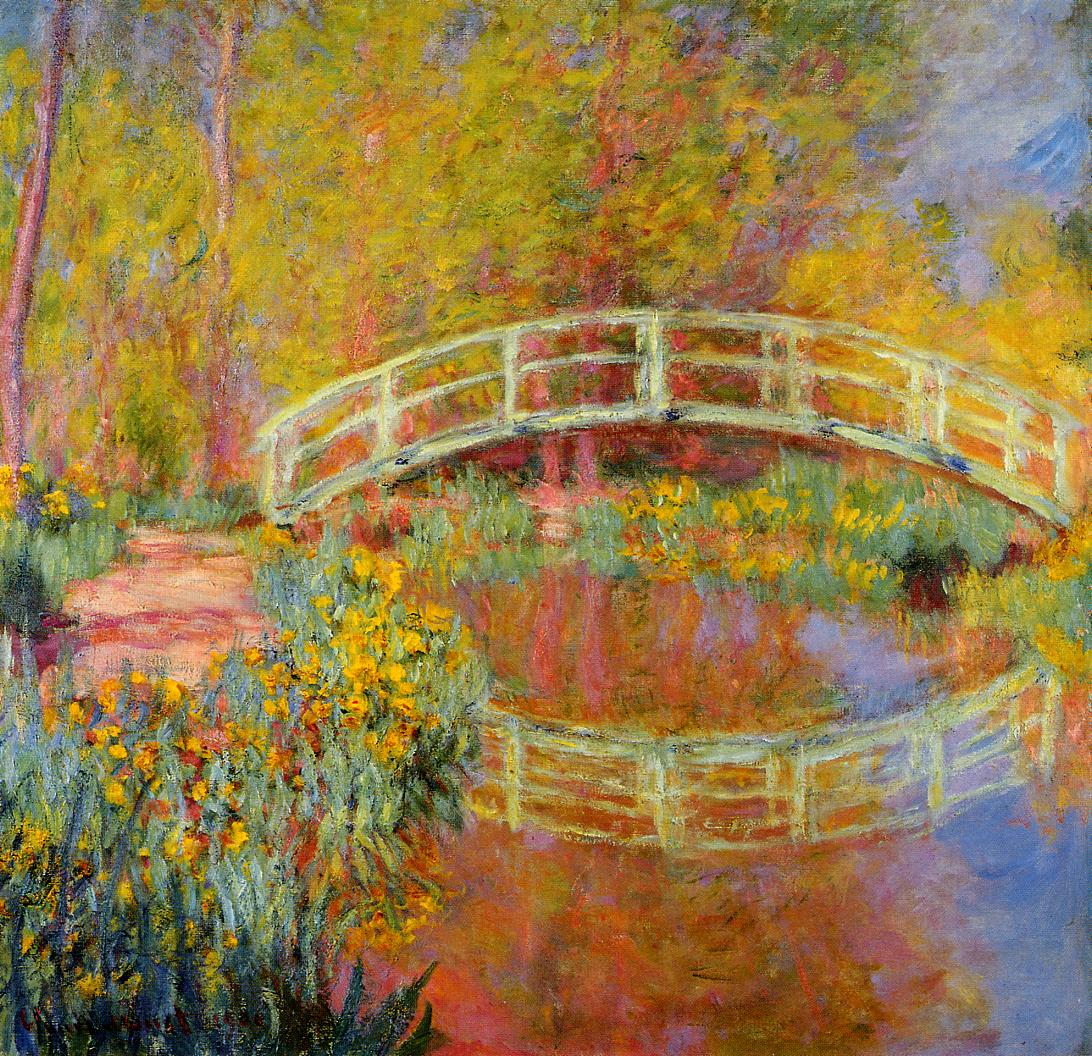 The Japanese Bridge (The Bridge in Monet's Garden) (1895) - Claude Monet Tablo