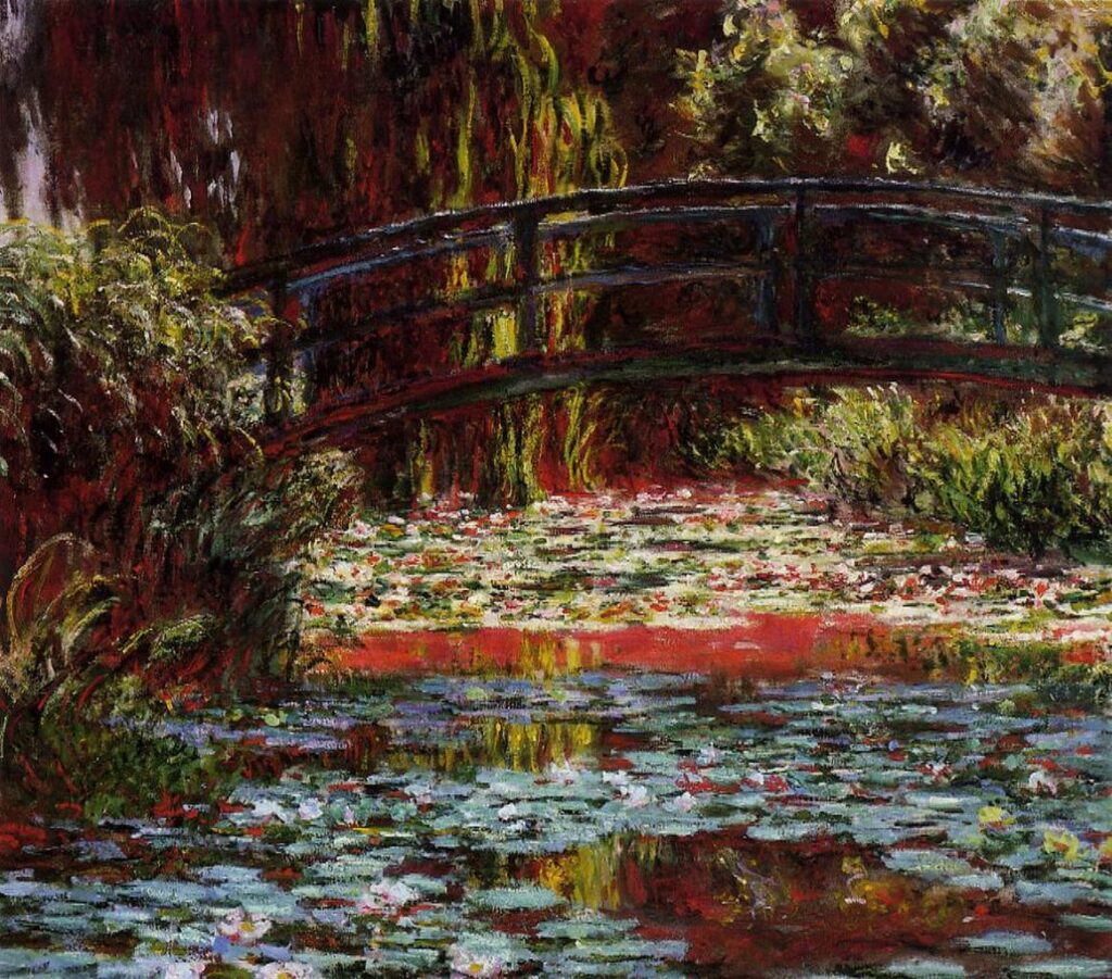The Japanese Bridge (The Bridge over the Water Lily Pond) (1900) - Claude Monet Tablo