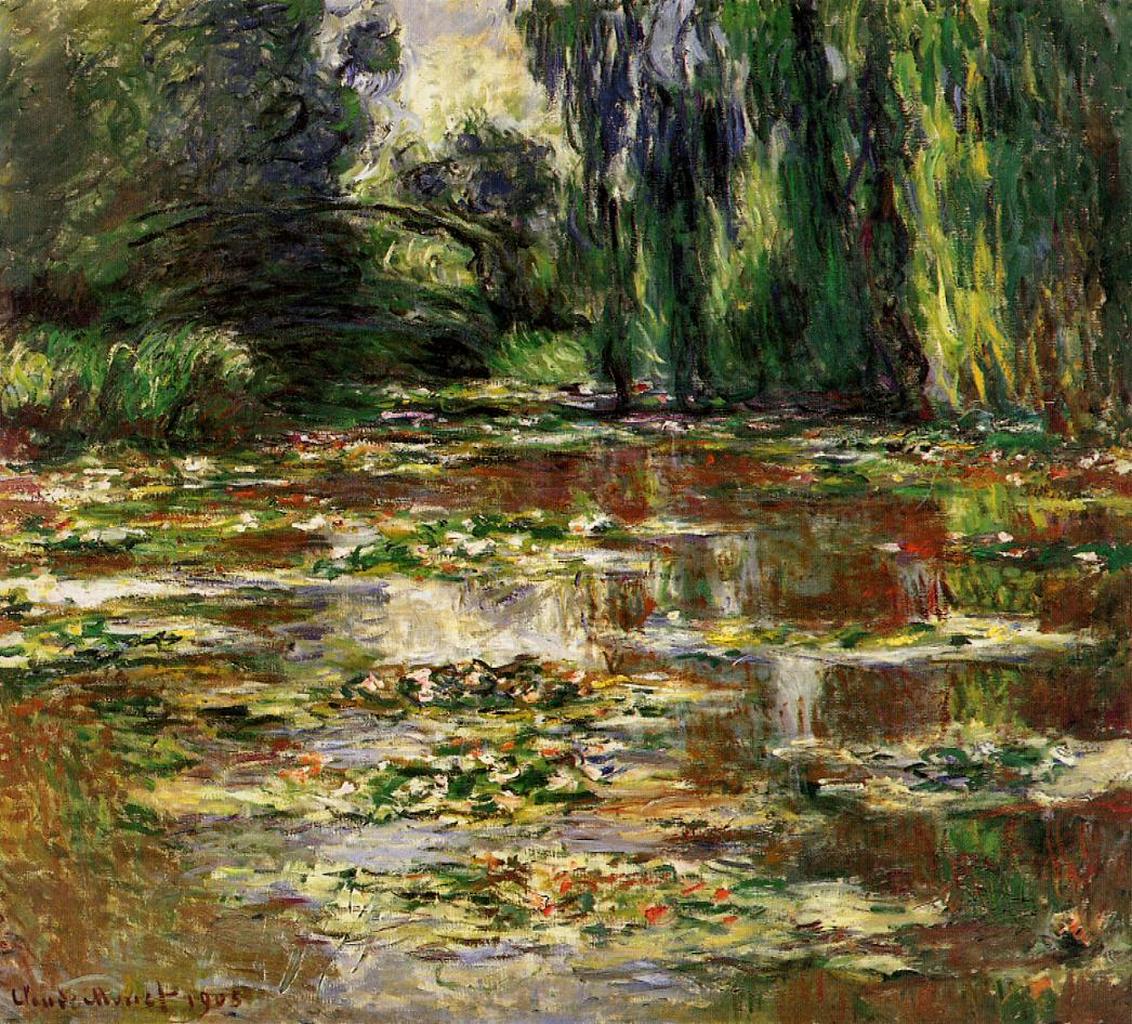 The Japanese Bridge (The Bridge over the Water Lily Pond) (1905) - Claude Monet Tablo