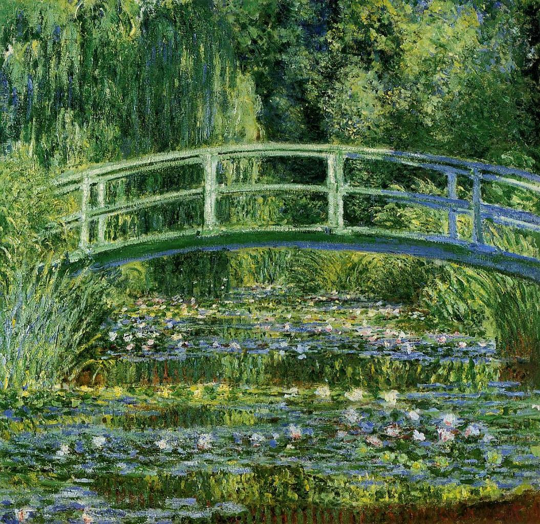 The Japanese Bridge (The Water Lily Pond) (1897) - Claude Monet Tablo