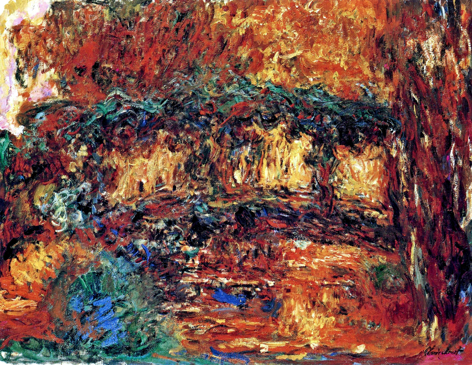 The Japanese Bridge 7 (1918) - Claude Monet Tablo