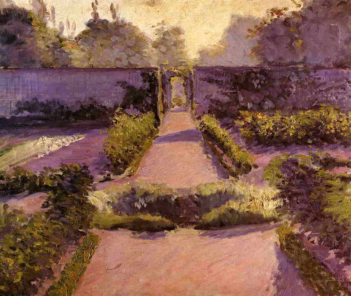 The Kitchen Garden, Yerres (1877) - Gustave Caillebotte Tablo